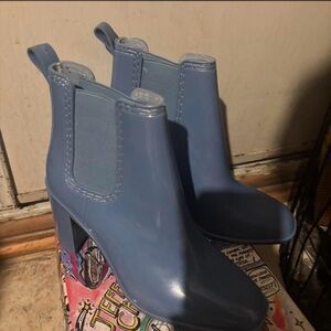 Jeffrey Campbell Sky Blue Heeled Boots